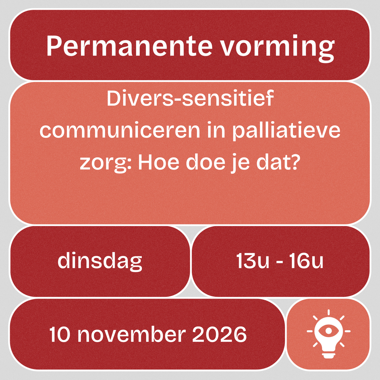 Vorming: 'Divers-sensitief communiceren in palliatieve zorg: Hoe doe je dat?'